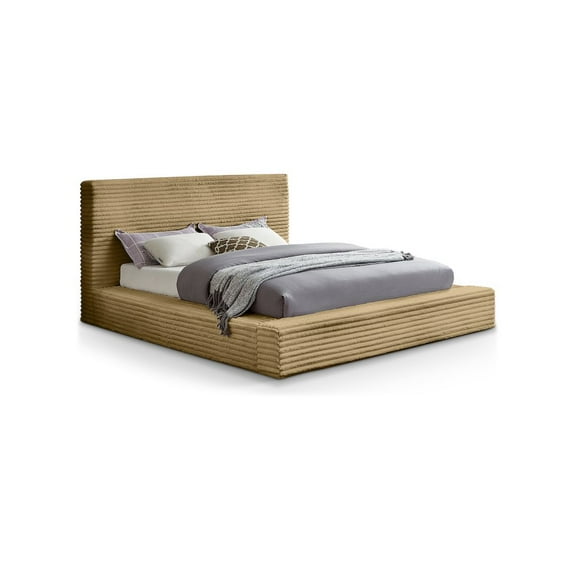 Meridian Furniture Dexter Camel Corduroy Full Bed