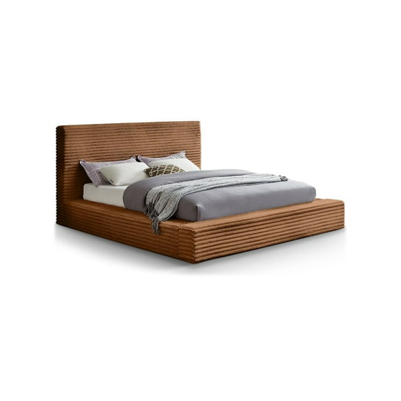 Meridian Furniture Dexter Saddle Corduroy King Bed