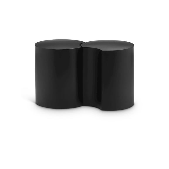 Meridian Furniture Dimple 2 Piece Black Iron Metal End Table