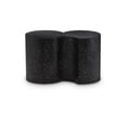 thumbnail image 1 of Meridian Furniture Dimple 2 Piece Black Terrazzo Pattern Iron Metal End Table, 1 of 5