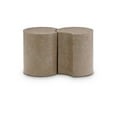 thumbnail image 1 of Meridian Furniture Dimple 2 Piece Taupe Terrazzo Pattern Iron Metal End Table, 1 of 5