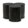 thumbnail image 1 of Meridian Furniture Dimple 3 Piece Black Terrazzo Pattern Iron Metal Coffee Table, 1 of 4