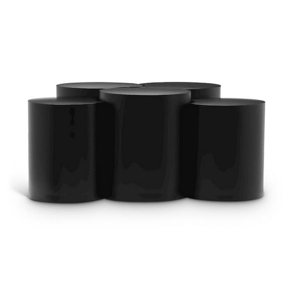 Meridian Furniture Dimple 5 Piece Black Iron Metal Coffee Table