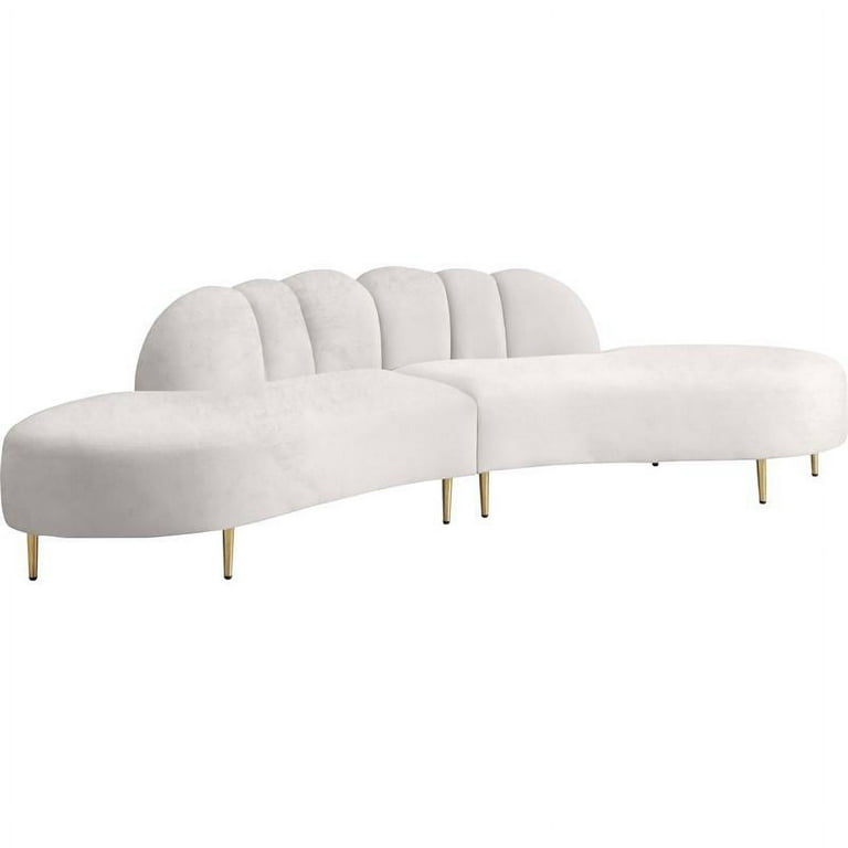 Meridian Furniture Divine Velvet 2pc. Sectional Meridian Furniture Divine Velvet 2pc. Sectional