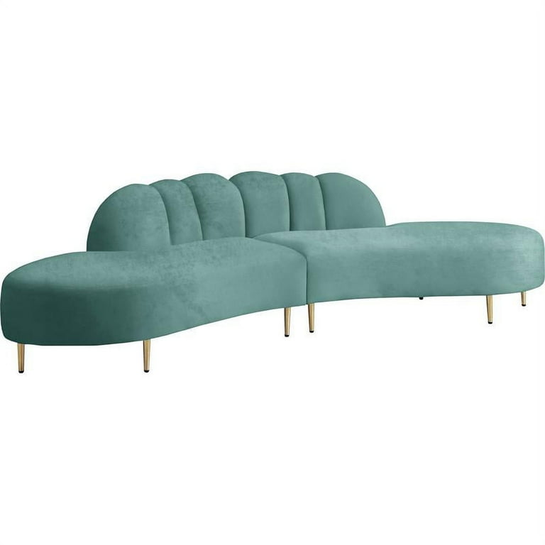 Meridian Furniture Divine Velvet 2pc. Sectional Meridian Furniture Divine Velvet 2pc. Sectional