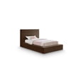 thumbnail image 1 of Meridian Furniture Dorian Brown Velvet Twin Bed, 1 of 7