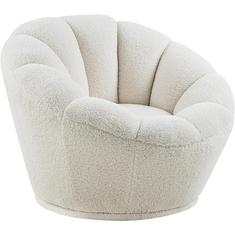 Meridian Furniture Dream Faux Sheepskin Fur Accent Chair