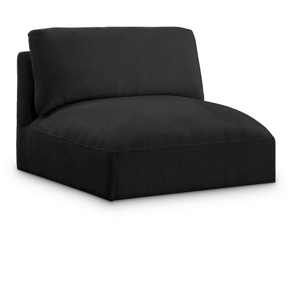 Meridian Furniture Ease Black Fabric Armless