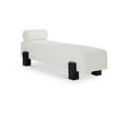 thumbnail image 1 of Meridian Furniture Edison Chenille Fabric Mid Century Modern Bench, Cream, 1 of 10