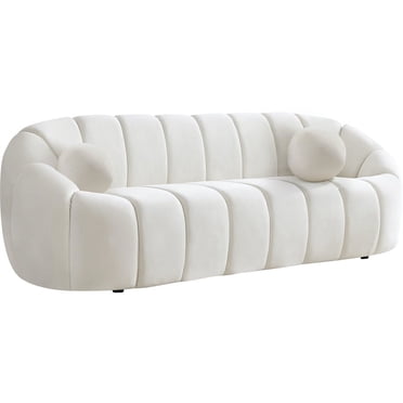 Photo inspiration: Gallery Detail: Williamspace 90 6 Rounded Minimalist Modern Velvet Curved Sofa