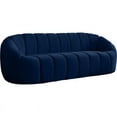 thumbnail image 1 of Meridian Furniture Elijah Navy Velvet Sofa, 1 of 10