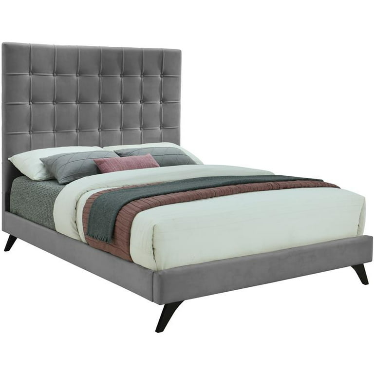 Meridian Furniture Elly Velvet Queen Bed Meridian Furniture Elly Velvet Queen Bed