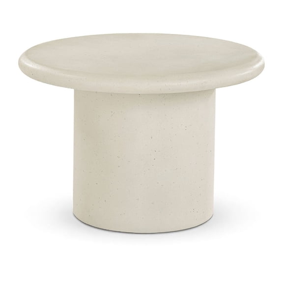 Meridian Furniture Emara Cream Concrete Indoor / Outdoor Coffee Table