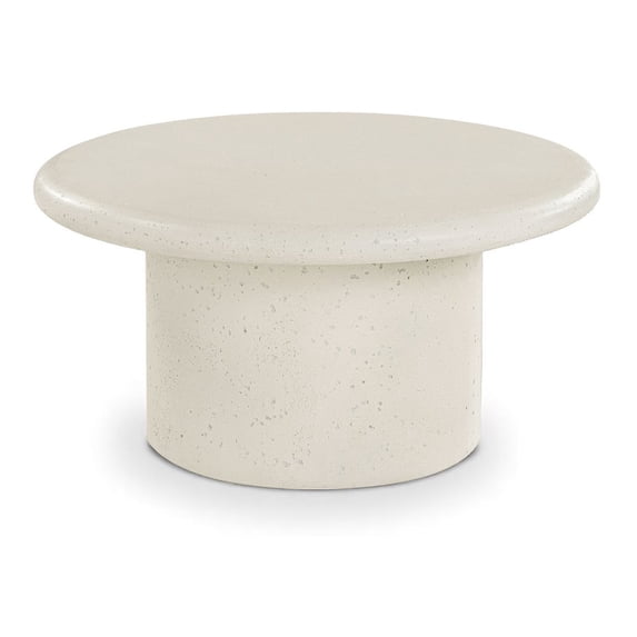 Meridian Furniture Emara Cream Concrete Indoor / Outdoor Coffee Table