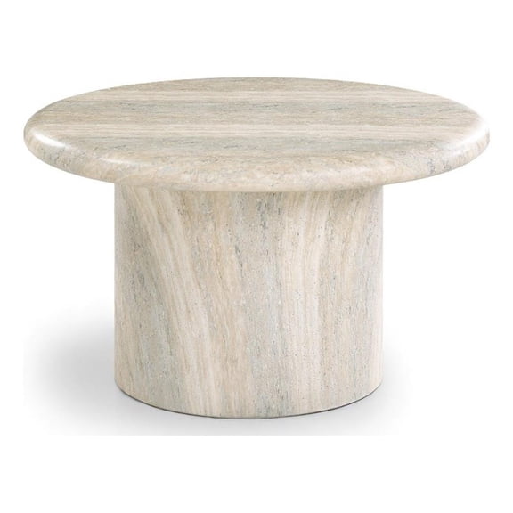 Meridian Furniture Emara Travertine Concrete Indoor / Outdoor Coffee Table