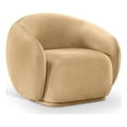 thumbnail image 1 of Meridian Furniture Emery Camel Velvet Chair, 1 of 9
