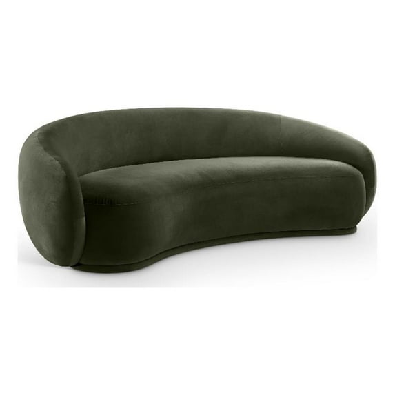 Meridian Furniture Emery Green Velvet Sofa