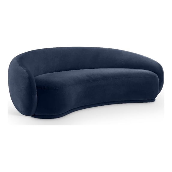 Meridian Furniture Emery Navy Velvet Sofa
