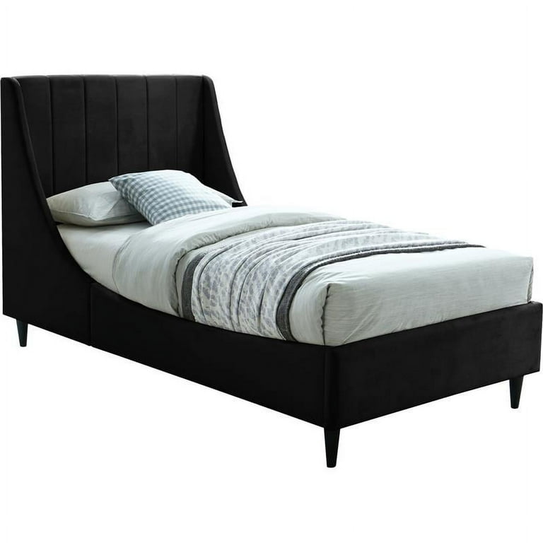 Meridian Furniture Eva Velvet Twin Bed Meridian Furniture Eva Velvet Twin Bed