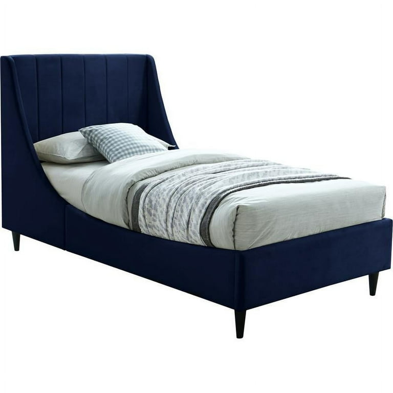 Meridian Furniture Eva Velvet Twin Bed Meridian Furniture Eva Velvet Twin Bed