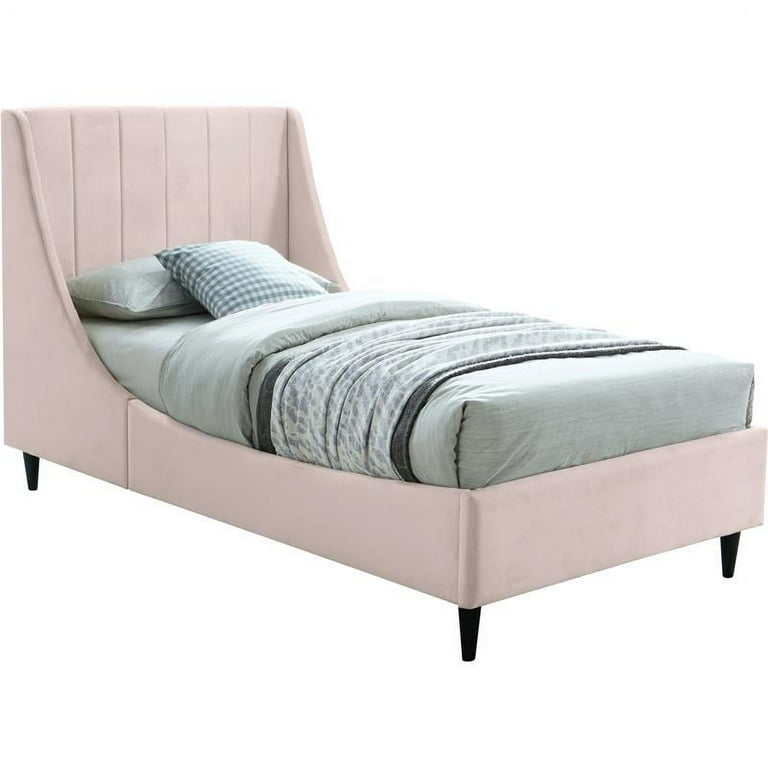 Meridian Furniture Eva Velvet Twin Bed Meridian Furniture Eva Velvet Twin Bed