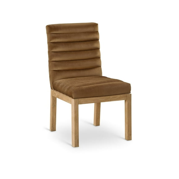 Meridian Furniture Evelyn Saddle Velvet Dining Chair