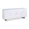 thumbnail image 1 of Meridian Furniture Excel Rich White Lacquer Sideboard/Buffet, 1 of 9