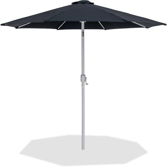 Meridian Furniture Fiji Black Polyester Patio Umbrella