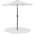 thumbnail image 1 of Meridian Furniture Fiji White Polyester Patio Umbrella, 1 of 10