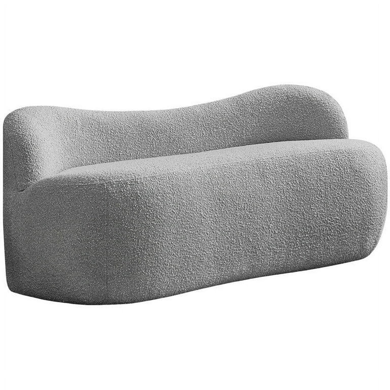 Meridian Furniture Flair Boucle Fabric Bench Meridian Furniture Flair Boucle Fabric Bench