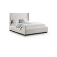 thumbnail image 1 of Meridian Furniture Flynn Beige Linen Textured Fabric Queen Bed, 1 of 8