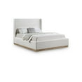 thumbnail image 1 of Meridian Furniture Flynn Queen Size Classic Linen Standard Beds, Cream, 1 of 8