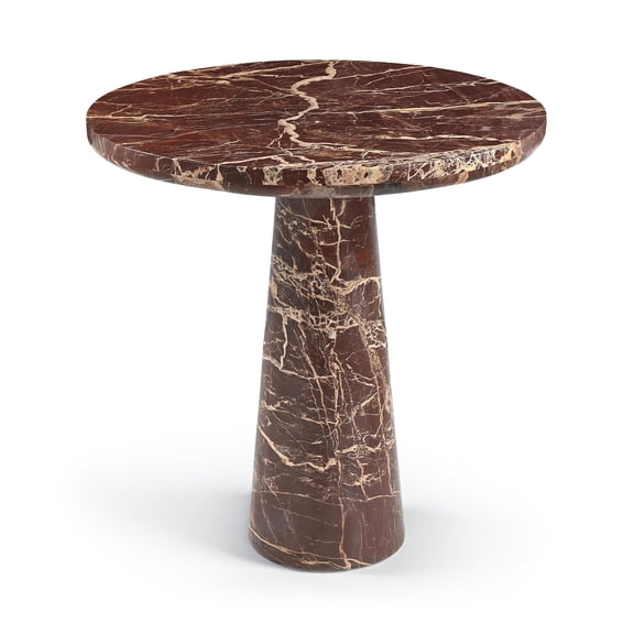 Meridian Furniture Fontelina 30" Cherry Genuine Marble Bistro Dining Table