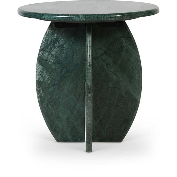 Meridian Furniture Formentera Green Marble End Table