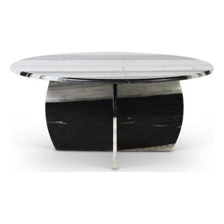 Meridian Furniture Formentera Panda Marble Coffee Table