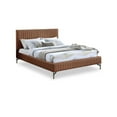 thumbnail image 1 of Meridian Furniture Gallo Cognac Vegan Leather Queen Bed, 1 of 9