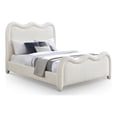thumbnail image 1 of Meridian Furniture Gavin Cream Chenille Fabric King Bed, 1 of 6