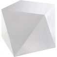 thumbnail image 1 of Meridian Furniture Gemma Stainless Steel Contemporary End Table in Silver, 1 of 5