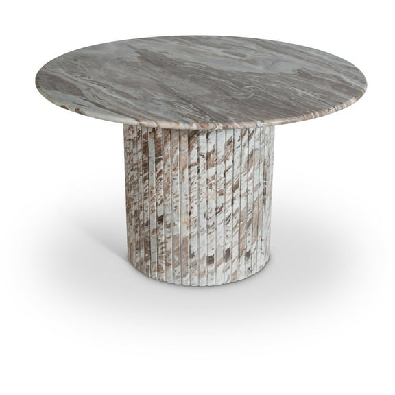 Meridian Furniture Genoa 48" Brown Marble Dining Table