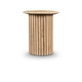 thumbnail image 1 of Meridian Furniture Genoa Beige Travertine Stone End Table, 1 of 10