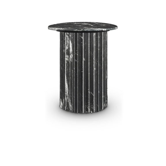 Meridian Furniture Genoa Black Marble End Table