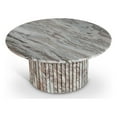thumbnail image 1 of Meridian Furniture Genoa Brown Marble Coffee Table, 1 of 8