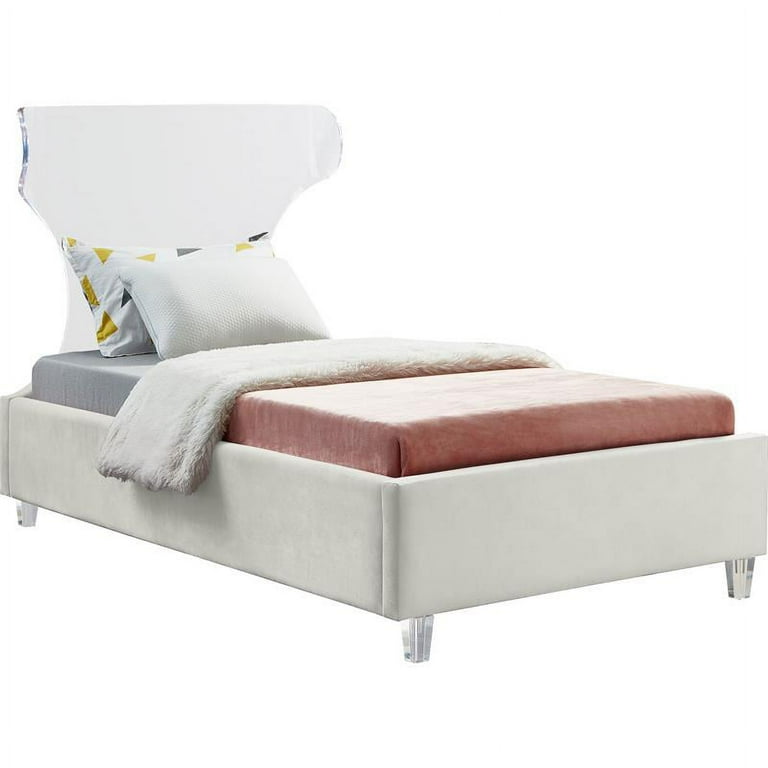 Meridian Furniture Ghost Velvet Twin Bed Meridian Furniture Ghost Velvet Twin Bed