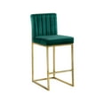 thumbnail image 1 of Meridian Furniture Giselle 26"H Velvet Counter Stool in Green, 1 of 5
