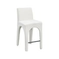 thumbnail image 1 of Meridian Furniture Gramercy Cream Linen Textured Fabric Stool, 1 of 9