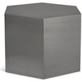 thumbnail image 1 of Meridian Furniture Hexagon Brushed Chrome Modular Coffee Table, 1 of 9