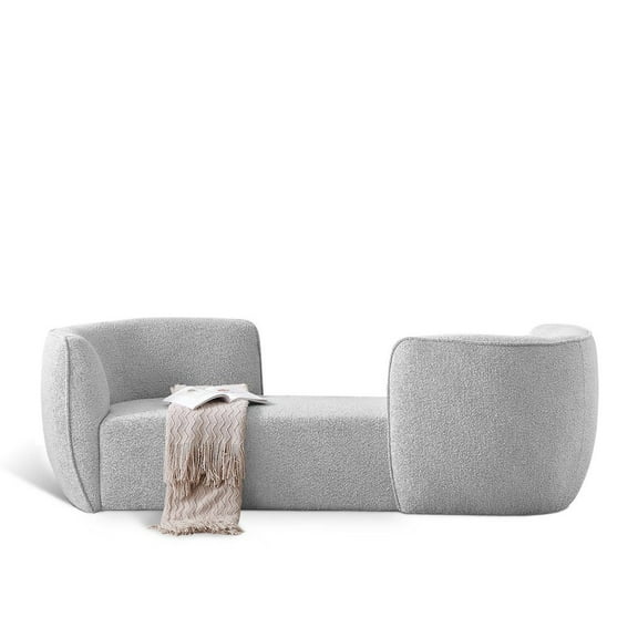 Meridian Furniture Hilton Grey Fabric Chaise