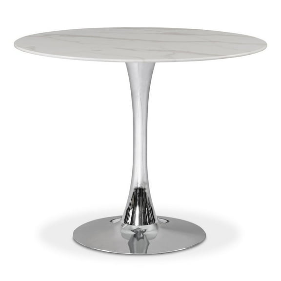 Meridian Furniture Holly Chrome Dining Table