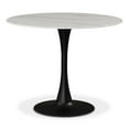 thumbnail image 1 of Meridian Furniture Holly Round Faux Marble Dining Table with Matte Black Base, 1 of 4