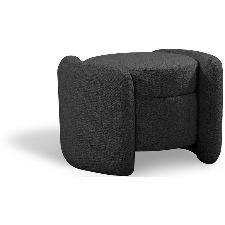 Meridian Furniture Horizon Boucle Fabric Ottoman